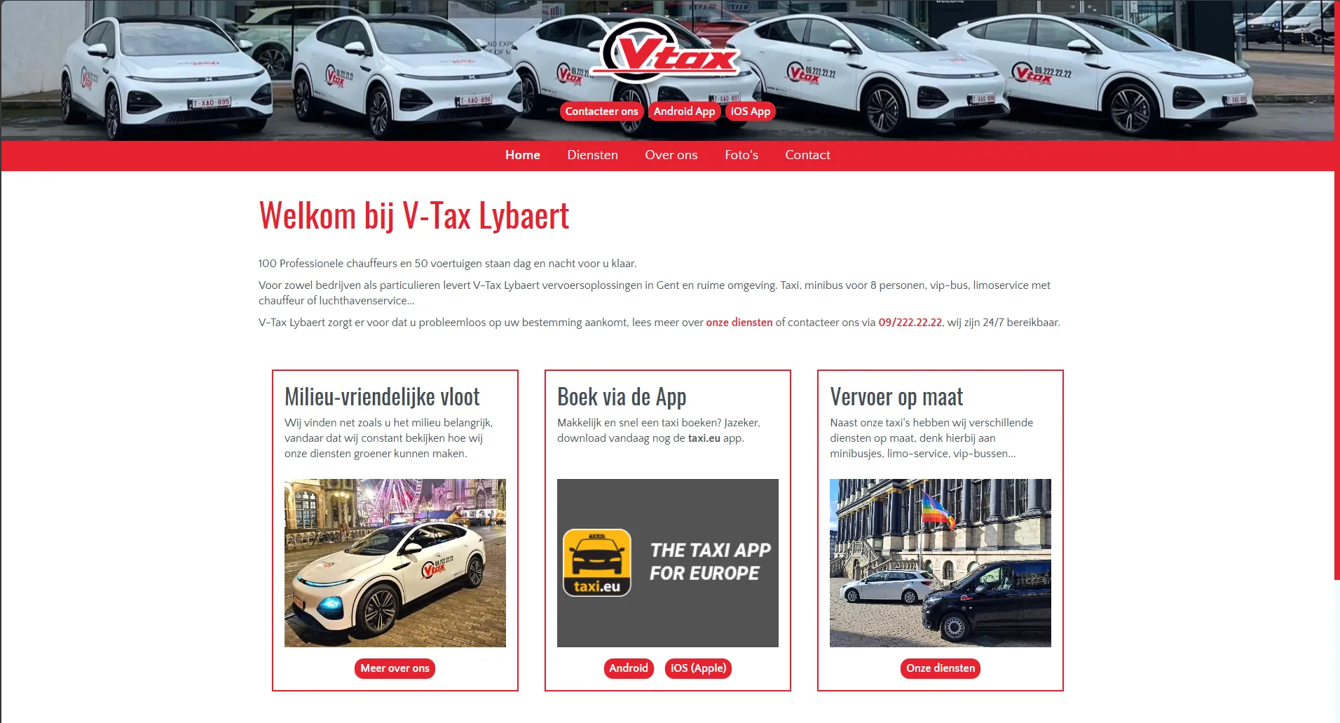 Website voor V-Tax